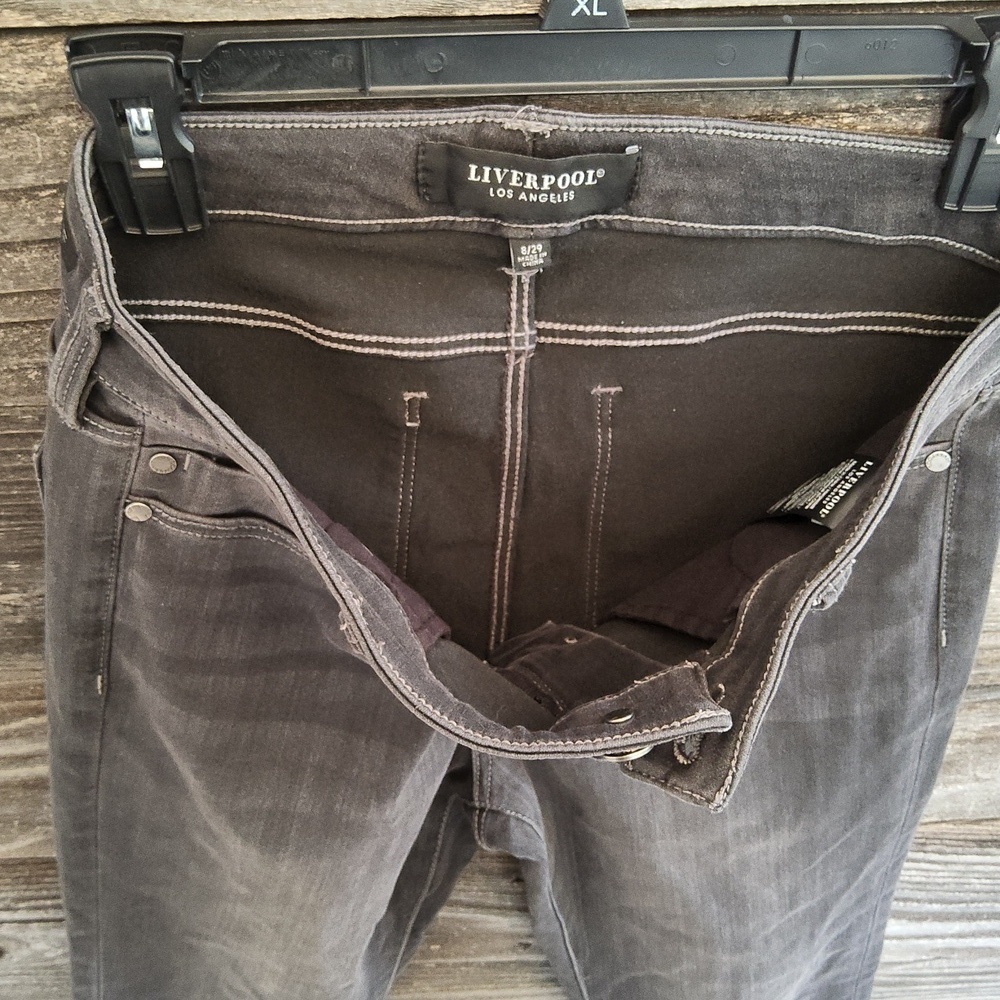 Liverpool Los Angeles Women's Dark Gray Jeans Size 8 - Picture 9 of 13